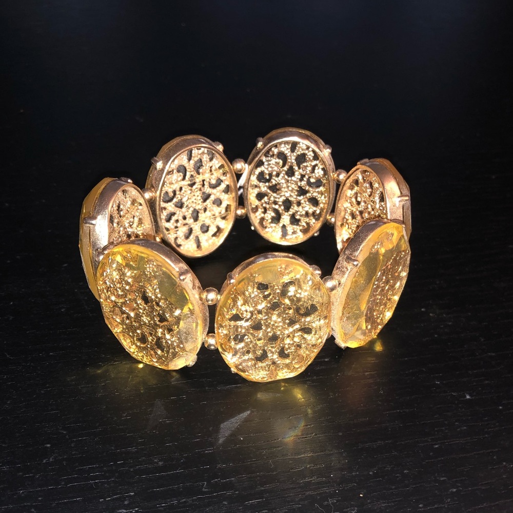 Gold ovals bracelet